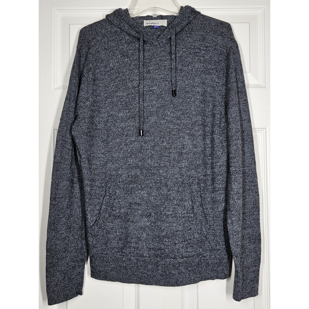 Artefact‎ Womens 100% Merino Wool Hoodie Sweater Pullover Charcoal Size L Cozy